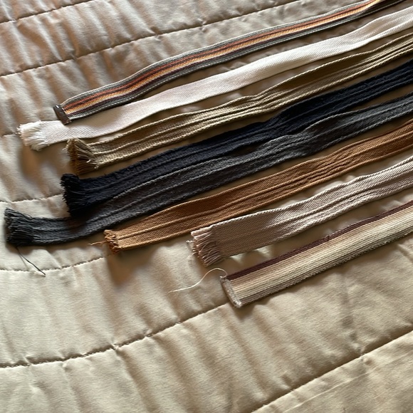 8 Assorted belts fabric adjustable 30-32 waist size - Picture 3 of 4